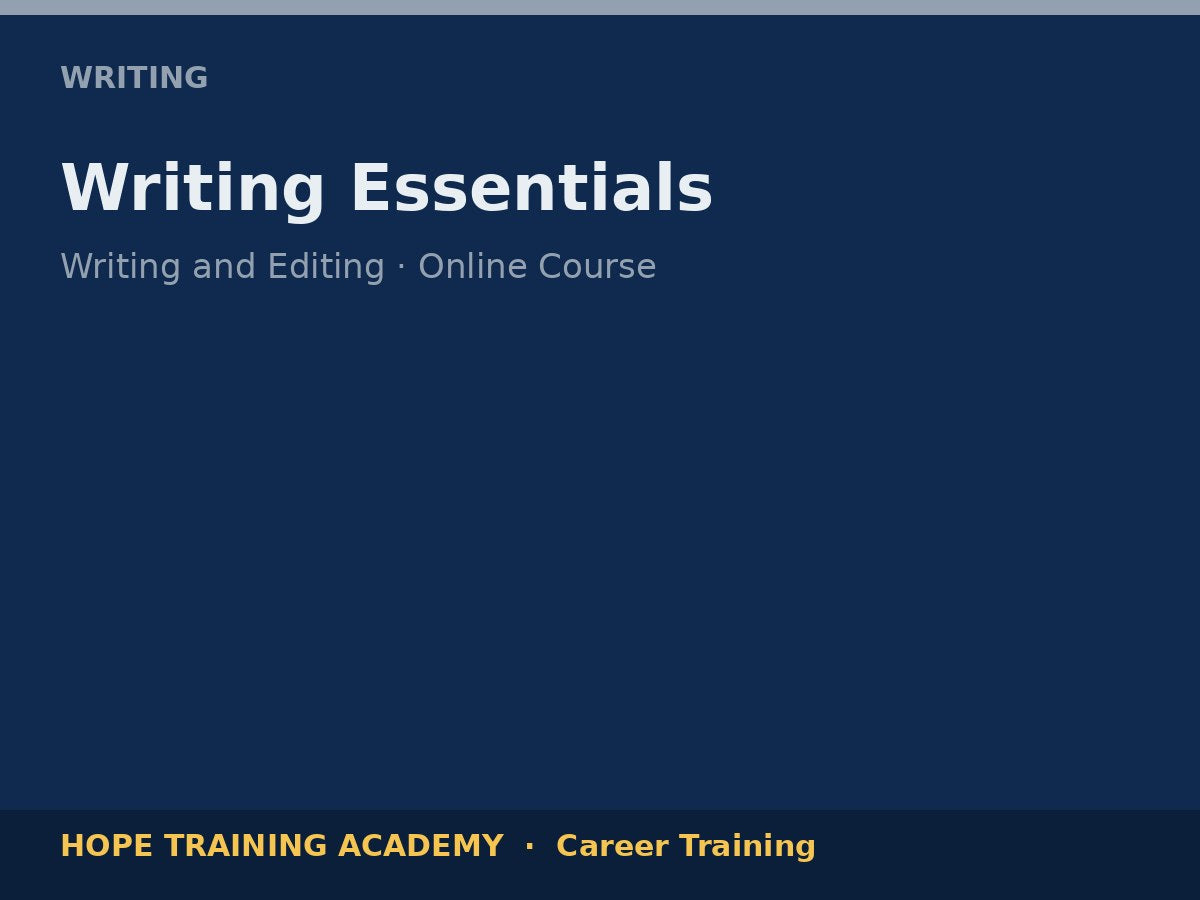 Writing Essentials