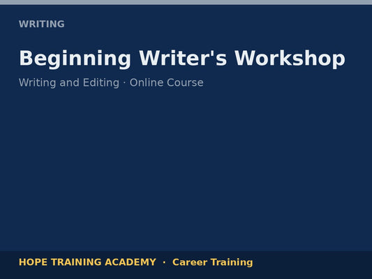 Beginning Writer's Workshop